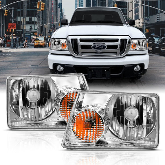 Anzo Crystal Headlight Chrome Housing for 01-11 Ford Ranger 111473 111473