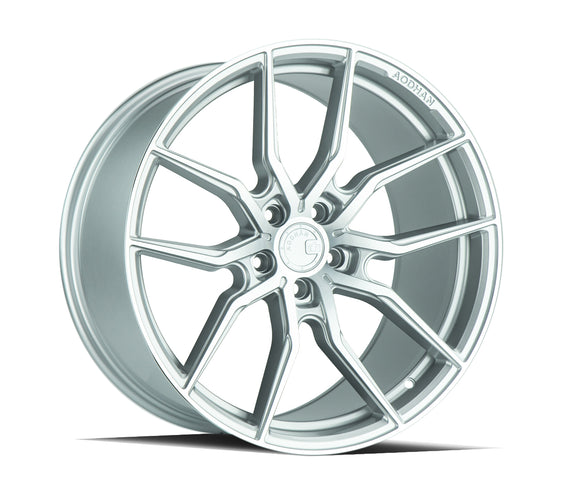 Aodhan AFF1 20x10.5 5x120 35.0 72.6 Gloss Silver Machined Face Wheel/Rim AFF120105512035SMF