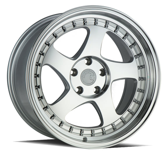 Aodhan AH01 18x10.5 5x114.3 25 73.1 Silver Machined Face And Lip Wheel/Rim AH0118105511425SMF