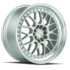 Aodhan AH02 17x8 5x100/114.3 35.0 73.1 Silver w/ Machined Lip Wheel/Rim AH0217805100114335SML
