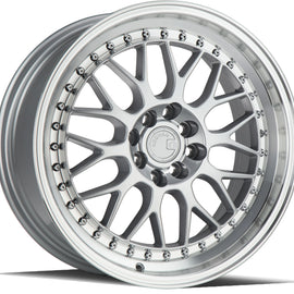 Aodhan AH02 17x8 4x100/114.3 35.0 73.1 Silver w/ Machined Lip Wheel/Rim AH0217804100114335SML