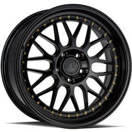 Aodhan AH02 18x8.5 5x114.3 35.0 73.1 Gloss Black ( Gold Rivet) Wheel/Rim AH021885511435GB