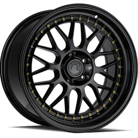 Aodhan AH02 18x9.5 5x114.3 30.0 73.1 Gloss Black ( Gold Rivet) Wheel/Rim AH021895511430GB