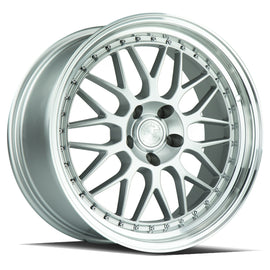 Aodhan AH02 18x9.5 5x120 35.0 72.6 Silver w/ Machined Lip Wheel/Rim AH021895512035SML