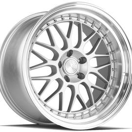 Aodhan AH02 19x11 5x114.3 15.0 73.1 Silver w/ Machined Lip Wheel/Rim AH0219115114315SML