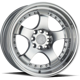 Aodhan AH03 16x8 4x100/114.3 15.0 73.1 Silver w/Machined Face Wheel/Rim AH0316804100114315SMF