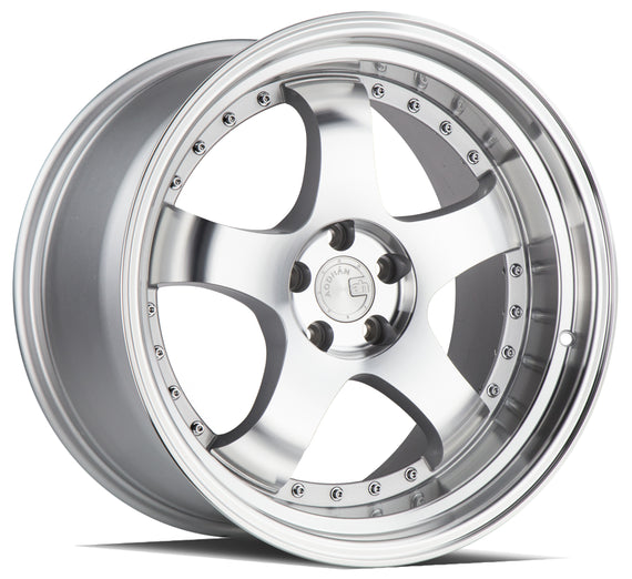 Aodhan AH03 18x10.5 5x114.3 25.0 73.1 Silver w/Machined Face Wheel/Rim AH03181055114325SMF