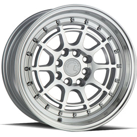 Aodhan AH04 15x8 4x100/114.3 20.0 73.1 Silver w/Machined Face Wheel/Rim AH0415804100114320SML