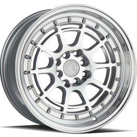 Aodhan AH04 16x8 4x100/114.3 15.0 73.1 Silver w/Machined Face Wheel/Rim AH0416804100114315SML
