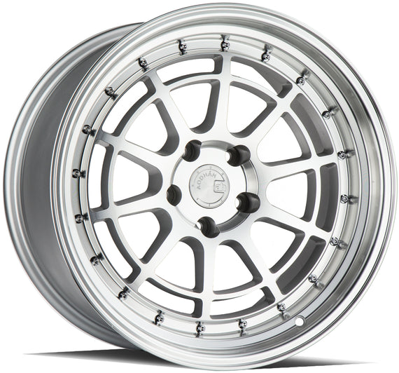 Aodhan AH04 18x10.5 5x114.3 25 73.1 Silver Machined Face And Lip Wheel/Rim AH04181055114325SMF