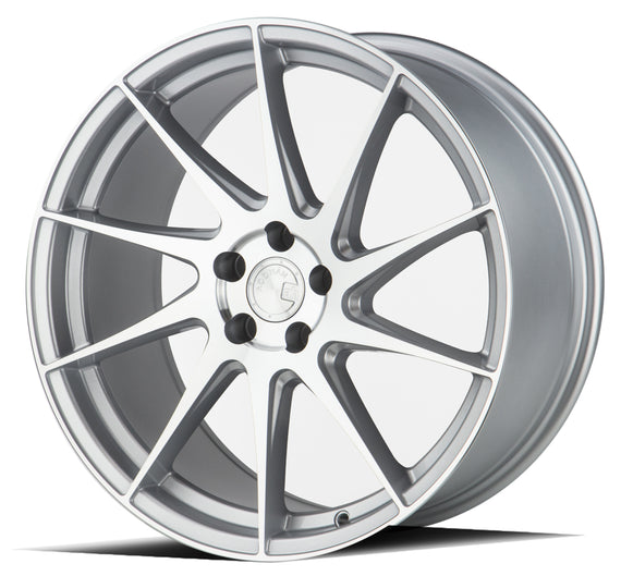 Aodhan AH09 (Passenger Side ) 18x8.5 5x100 35.0 73.1 Gloss Silver Machined Face AH91885510035SMF_P