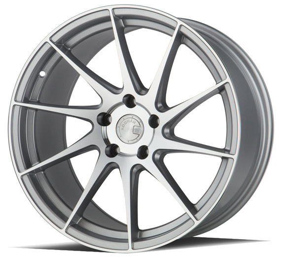 Aodhan AH09 (Passenger Side ) 18x9.5 5x114.3 35.0 73.1 Gloss Silver Machined Fac AH91895511435SMF_P
