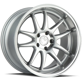 Aodhan DS02 18x10.5 5x114.3 22.0 73.1 Silver w/Machined Face Wheel/Rim DS218105511422SMF