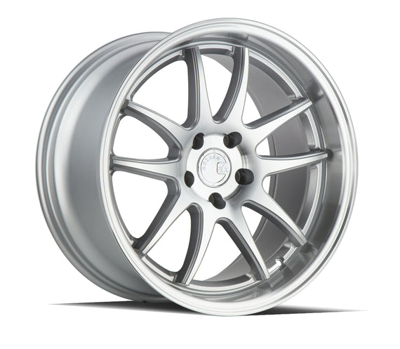 Aodhan DS02 18x9.5 5x100 35.0 73.1 Silver w/Machined Face Wheel/Rim DS21895510035SMF