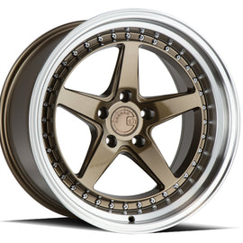 Aodhan DS05 18x10.5 5x114.3 15.0 73.1 Bronze w/Machined Lip Wheel/Rim DS518105511415BR