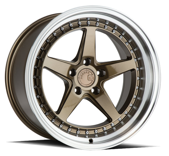 Aodhan DS05 18x10.5 5x114.3 15.0 73.1 Bronze w/Machined Lip Wheel/Rim DS518105511415BR