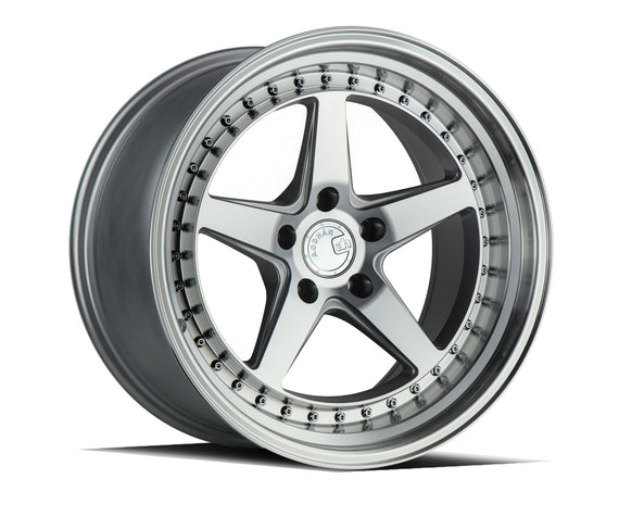 Aodhan DS05 18x8.5 5x100 35.0 73.1 Silver w/Machined Face Wheel/Rim DS51885510035SMF