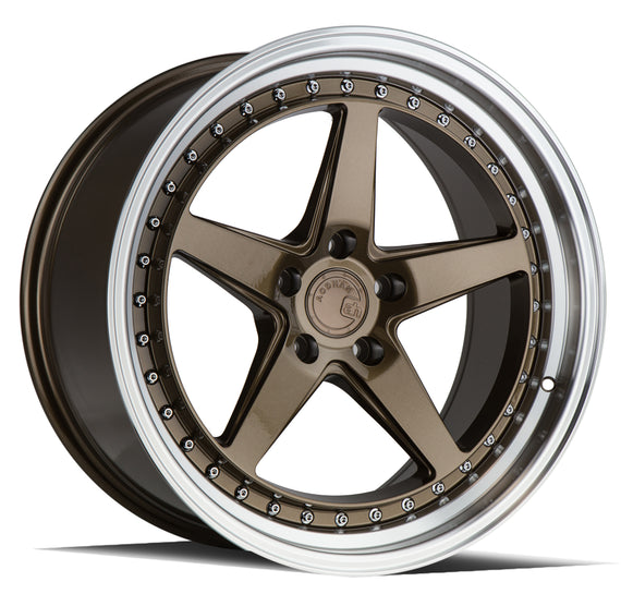 Aodhan DS05 18x9.5 5x114.3 30.0 73.1 Bronze w/Machined Lip Wheel/Rim DS51895511430BR