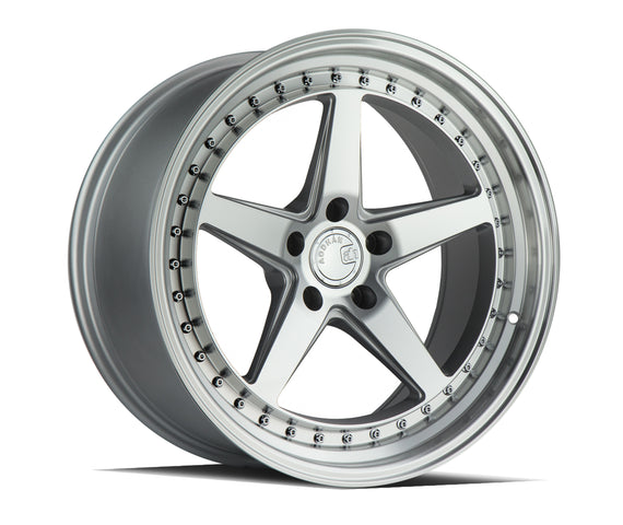 Aodhan DS05 18x9.5 5x100 35.0 73.1 Silver w/Machined Face Wheel/Rim DS51895510035SMF