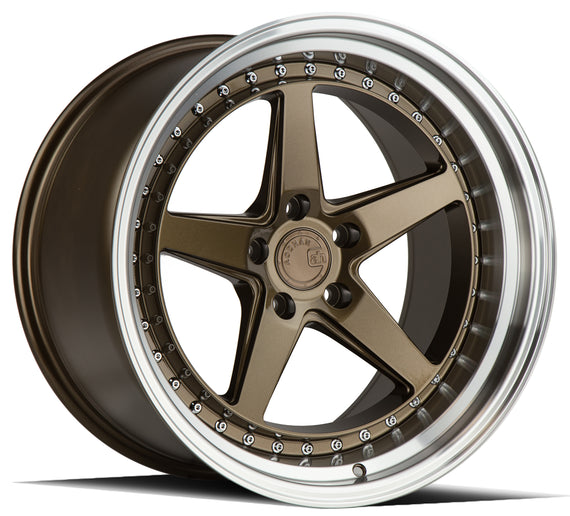 Aodhan DS05 19x11 5x114.3 22.0 73.1 Bronze w/Machined Lip Wheel/Rim DS51911511422BR
