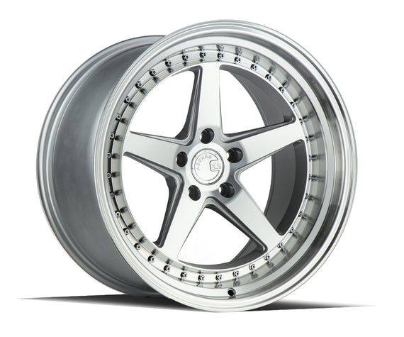 Aodhan DS05 19x11 5x114.3 22.0 73.1 Silver w/Machined Face Wheel/Rim DS51911511422SMF