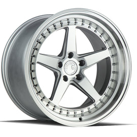 Aodhan DS05 19x11 5x114.3 15.0 73.1 Silver w/Machined Face Wheel/Rim DS51911511415SMF