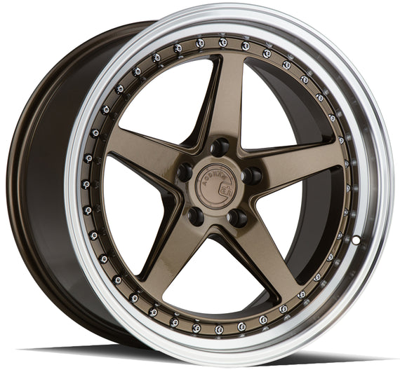 Aodhan DS05 19x9.5 5x114.3 15.0 73.1 Bronze w/Machined Lip Wheel/Rim DS51995511415BR