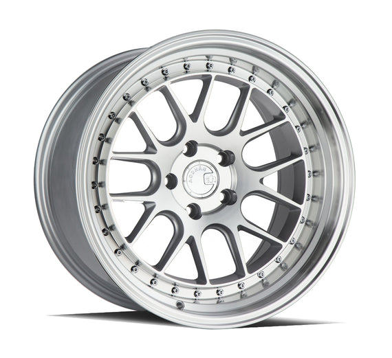 Aodhan DS06 18x10.5 5x114.3 15.0 73.1 Silver w/Machined Face Wheel/Rim DS618105511415SMF