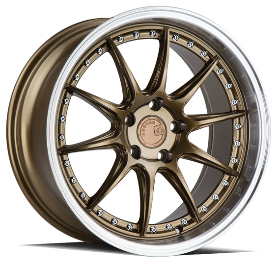 Aodhan DS07 18x8.5 5x100 35.0 73.1 Bronze w/Machined Lip Wheel/Rim DS71885510035BZ