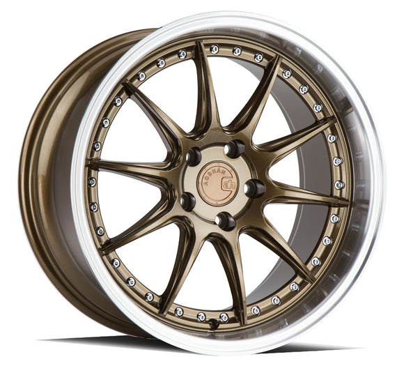 Aodhan DS07 18x9.5 5x114.3 15.0 73.1 Bronze w/Machined Lip Wheel/Rim DS71895511415BZ