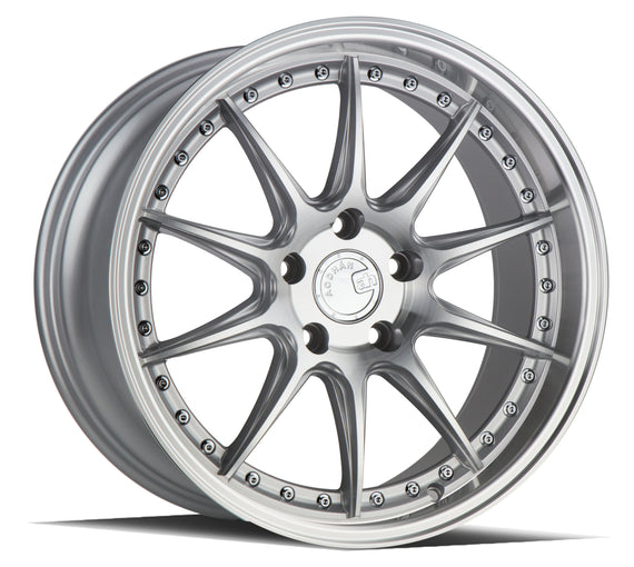 Aodhan DS07 18x9.5 5x114.3 22.0 73.1 Silver w/Machined Face Wheel/Rim DS71895511422SMF