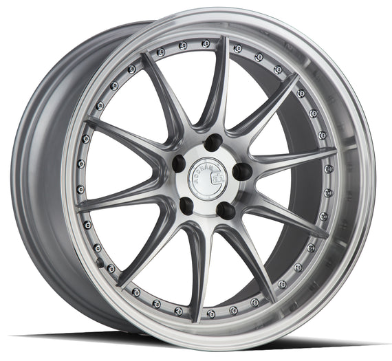 Aodhan DS07 19x9.5 5x114.3 22.0 73.1 Silver w/Machined Face Wheel/Rim DS71995511422SMF