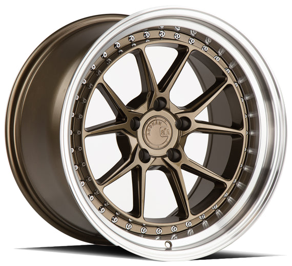 Aodhan DS08 18x10.5 5x114.3 22.0 73.1 Bronze w/Machined Lip Wheel/Rim DS818105511422BZ