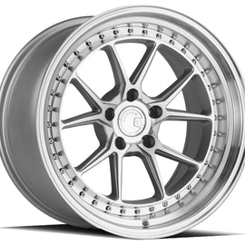 Aodhan DS08 18x10.5 5x114.3 22.0 73.1 Silver w/Machined Face Wheel/Rim DS818105511422SMF