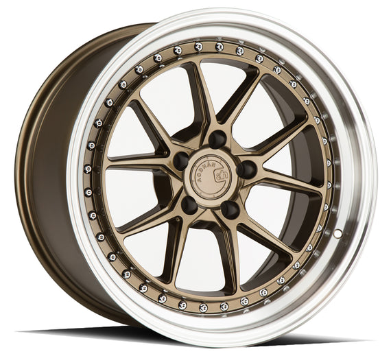 Aodhan DS08 18x8.5 5x100 35.0 73.1 Bronze w/Machined Lip Wheel/Rim DS81885510035BZ