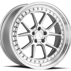 Aodhan DS08 18x8.5 5x120 35.0 72.6 Silver w/Machined Face Wheel/Rim DS81885512035SMF