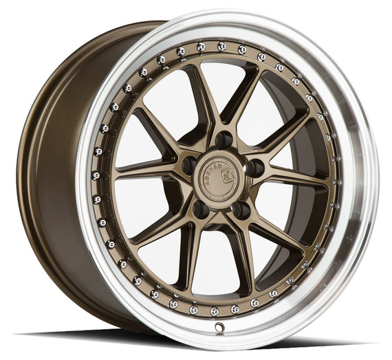 Aodhan DS08 18x9.5 5x100 35.0 73.1 Bronze w/Machined Lip Wheel/Rim DS81895510035BZ