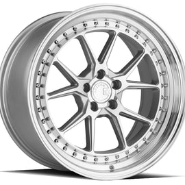 Aodhan DS08 18x9.5 5x114.3 15.0 73.1 Silver w/Machined Face Wheel/Rim DS81895511415SMF