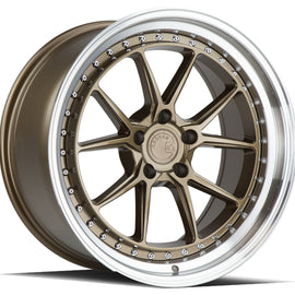 Aodhan DS08 19x11 5x114.3 22.0 73.1 Bronze w/Machined Lip Wheel/Rim DS81911511422BZ