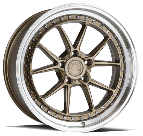 Aodhan DS08 19x8.5 5x120 35.0 72.6 Bronze w/Machined Lip Wheel/Rim DS81985512035BZ