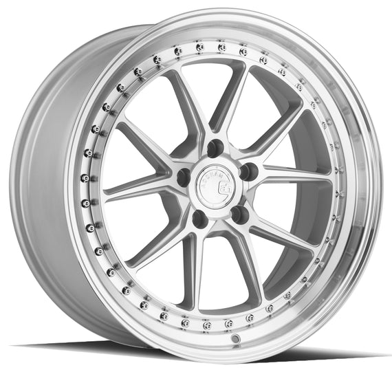 Aodhan DS08 19x8.5 5x120 35.0 72.6 Silver w/Machined Face Wheel/Rim DS81985512035SMF