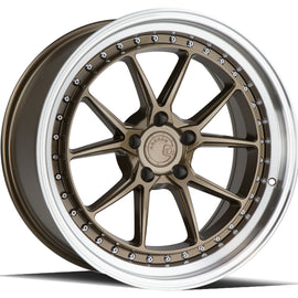 Aodhan DS08 19x9.5 5x120 35.0 72.6 Bronze w/Machined Lip Wheel/Rim DS81995512035BZ