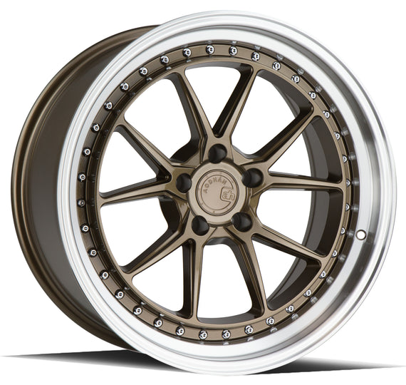 Aodhan DS08 19x9.5 5x120 35.0 72.6 Bronze w/Machined Lip Wheel/Rim DS81995512035BZ