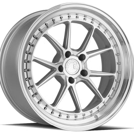 Aodhan DS08 19x9.5 5x114.3 15.0 73.1 Silver w/Machined Face Wheel/Rim DS81995511415SMF