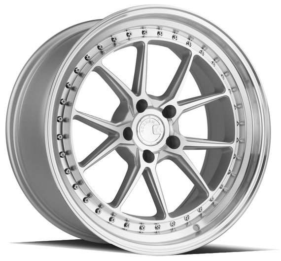 Aodhan DS08 19x9.5 5x114.3 30.0 73.1 Silver w/Machined Face Wheel/Rim DS81995511430SMF