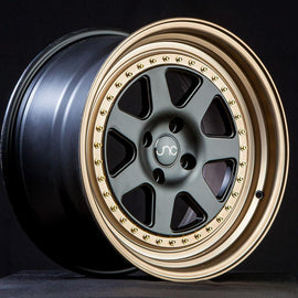JNC 048 MATTE BLACK BRONZE LIP 16x8 4x100 +25 Wheel/Rim 21384721158