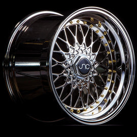 JNC 004 Platinum Gold Rivets 15x8 4x100/4x114.3 +20 Wheel/Rim 18510226310