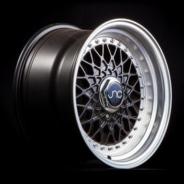 JNC 004 Matte Black Machined Lip 15x8 5x100/5x114.3 +20 Wheel/Rim 29561155852