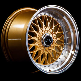 JNC 004 Gold Machined Lip 16x8 4x100/4x114.3 +25 Wheel/Rim 18510159430