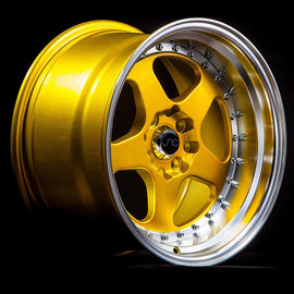 JNC 010 Candy Gold Machined Lip 15x8 4x100/4x114.3 +20 Wheel/Rim 24758194502